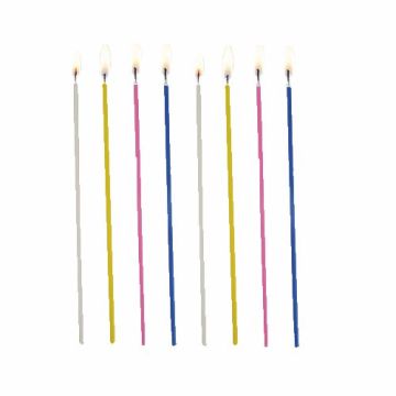 Spaghettiljus Ø 3 mm · 16,5 cm sorterade färger
