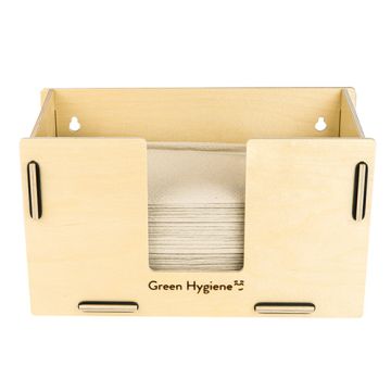 "Green Hygiene" Handduksdispenser "KÜCHENSTUBE" 16,5 cm x 28,5 cm x 15 cm natur