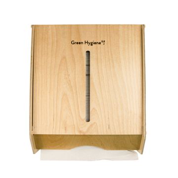 "Green Hygiene" Handduksdispenser "WOLKENKRATZER" 31,5 cm x 28,5 cm x 15 cm natur