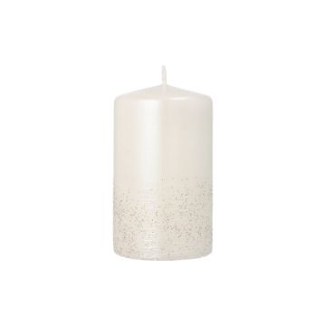 Blockljus "Safe Candle" Ø 60 mm · 100 mm pärlemo "Fia", individuellt cellofanförpackad