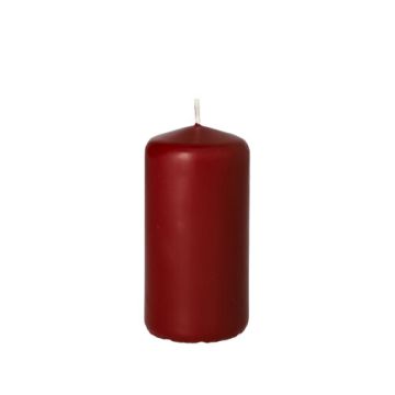 Blockljus Ø 50 mm · 100 mm vinröd