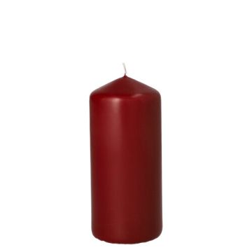 Blockljus Ø 60 mm · 130 mm vinröd
