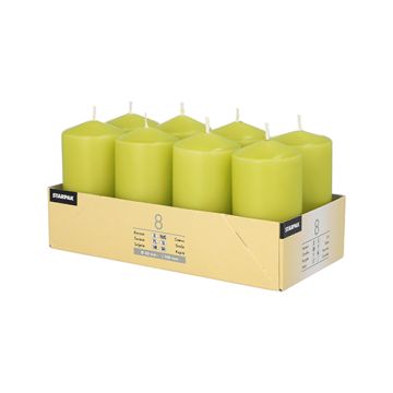 Blockljus Ø 50 mm · 100 mm kiwi