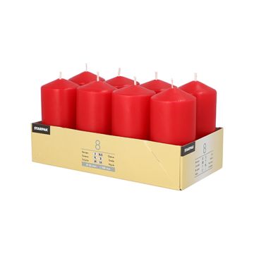 Blockljus Ø 50 mm · 100 mm röd