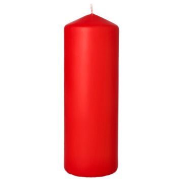 Blockljus Ø 70 mm · 200 mm röd