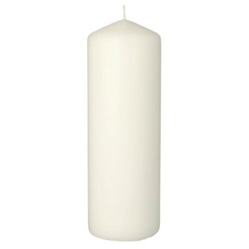 Blockljus Ø 70 mm · 200 mm vit