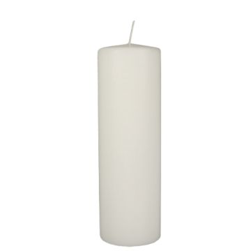 Blockljus Ø 80 mm · 250 mm vit