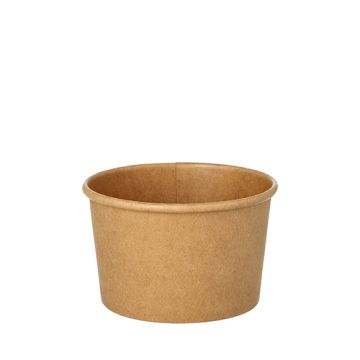 Soppskålar, papper rund 230 ml Ø 9,8 cm · 6 cm brun
