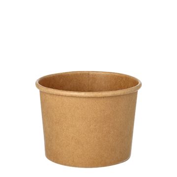Soppskålar, papper rund 350 ml Ø 9,8 cm · 7 cm brun