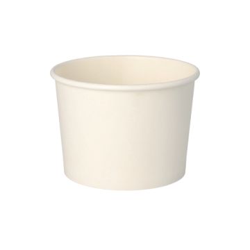 Soppskålar, papper "To Go" rund 350 ml Ø 9,9 cm · 7 cm vit