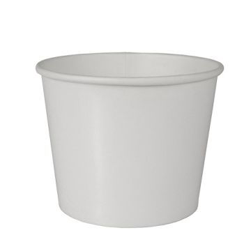 Soppskålar, papper "To Go" rund 500 ml Ø 11 cm · 8,3 cm vit
