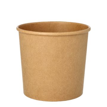 Soppskålar, papper rund 760 ml Ø 11,5 cm · 11 cm brun