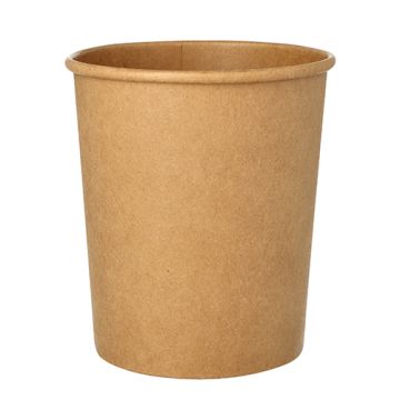 Soppskålar, papper rund 940 ml Ø 11,5 cm · 13 cm brun