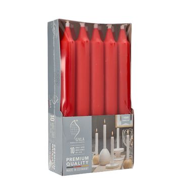 Bordsljus Ø 2,1 cm · 19,3 cm röd
