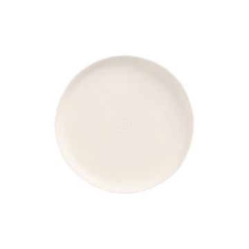 Tallrik Sockerrör "pure" rund Ø 9 cm · 1 cm vit "Cella"