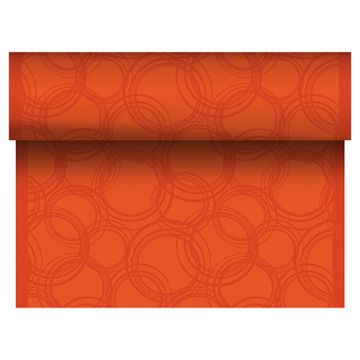 Bordslöpare, tygliknande, PV-Tissue mix "ROYAL Collection" 24 m x 40 cm nektarin "Bubbles"