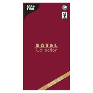 Duk, tissue "ROYAL Collection" 120 cm x 180 cm vinröd