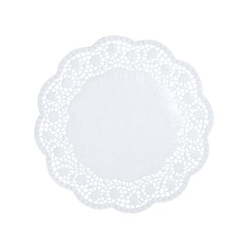 Tårtpapper rund Ø 18 cm vit