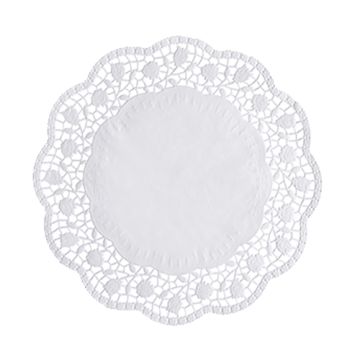Tårtpapper rund Ø 28 cm vit