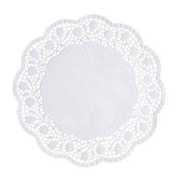 Tårtpapper rund Ø 30 cm vit