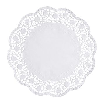 Tårtpapper rund Ø 32 cm vit