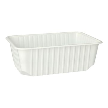 Förpackningsbehållare 1 l 6,3 cm x 18,6 cm x 13,3 cm vit