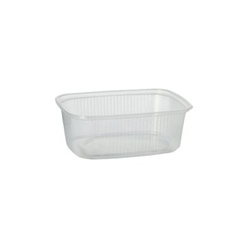 Förpackningsbehållare kantig 200 ml 3,9 cm x 8,1 cm x 10,8 cm klar