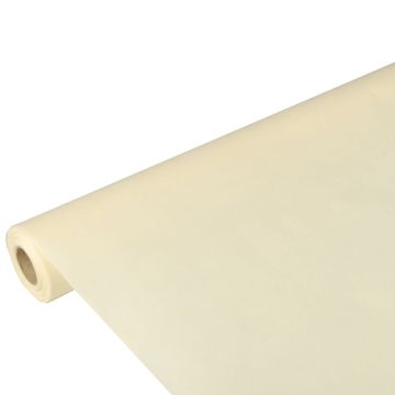 Bordsduk, tygliknande, nonwoven "soft selection" 10 m x 1,18 m creme