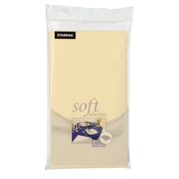 Bordsduk, tygliknande, nonwoven "soft selection" 120 cm x 180 cm creme