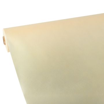 Bordsduk, tygliknande, nonwoven "soft selection" 25 m x 1,18 m creme