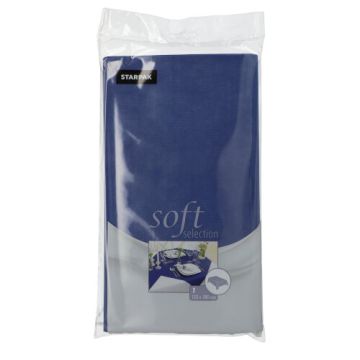 Bordsduk, tygliknande, nonwoven "soft selection" 120 cm x 180 cm mörkblå