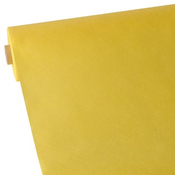 Bordsduk, tygliknande, nonwoven "soft selection" 40 m x 0,9 m gul