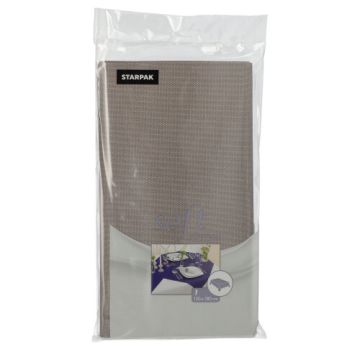 Bordsduk, tygliknande, nonwoven "soft selection" 120 cm x 180 cm grå