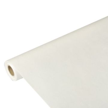 Bordsduk, tygliknande, nonwoven "soft selection" 10 m x 1,18 m vit