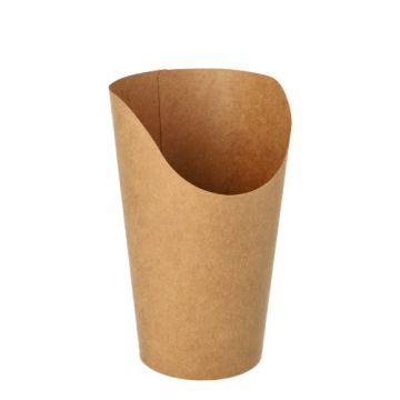 Wrap Cups, Pappe 470 ml 13,4 cm x 8 cm x 7,7 cm brun