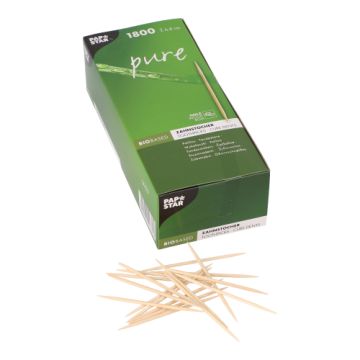 Tandpetare, trä "pure" rund 6,8 cm