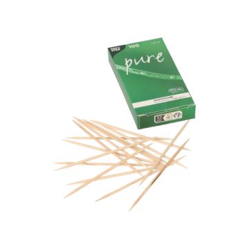 Tandpetare, trä "pure" rund 8 cm