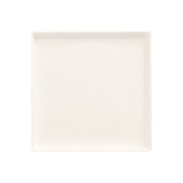 Tallrik Sockerrör "pure" kantig 12,5 cm x 12,5 cm x 1 cm vit "Cella"