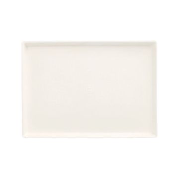 Tallrik Sockerrör "pure" kantig 17,5 cm x 12,5 cm x 1 cm vit "Cella"
