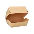 Burgerboxen, Pappe "pure" 12,5 x 12,5 cm braun "100% Fair" groß - Bild 1 thumbnail