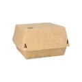 Burgerboxen, Pappe "pure" 12,5 x 12,5 cm braun "100% Fair" groß - Bild 2 thumbnail