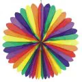 Dekofächer Ø 120 cm "Rainbow" schwer entflammbar - Bild 1 thumbnail