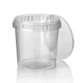 Feinkostbecher, PP 770 ml Ø 11,8 cm · 11,3 cm transparent mit Originalitätsverschluss - Bild 1 thumbnail