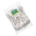 Gabeln (Mehrweg), Bio-PP, 18,5 cm, weiss, extra stabil - Bild 2 thumbnail