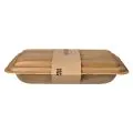 Palmblatt Trays, "pure", eckig, 6,5 x 17,5 x 25,5 cm, mit Deckel und Banderole - Bild 2 thumbnail