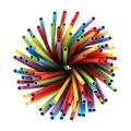 Papierstrohhalme Ø 6 mm · 20 cm farbig sortiert - Bild 2 thumbnail