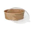 Salatschalen To Go aus Pappe, rund, 500 ml, braun,  Ø 15 cm, 4,6 cm - Bild 4 thumbnail