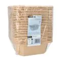 Lunchboxen aus Pappe, 1200 ml, 18 x 18 cm x 6 cm braun - Bild 2 thumbnail
