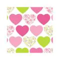 Servietten, 3-lagig 1/4-Falz 25 x 25 cm "Sweetheart" - Bild 1 thumbnail