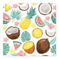 Servietten, 3-lagig 1/4-Falz 33 x 33 cm "Coconut" - Bild 1 thumbnail